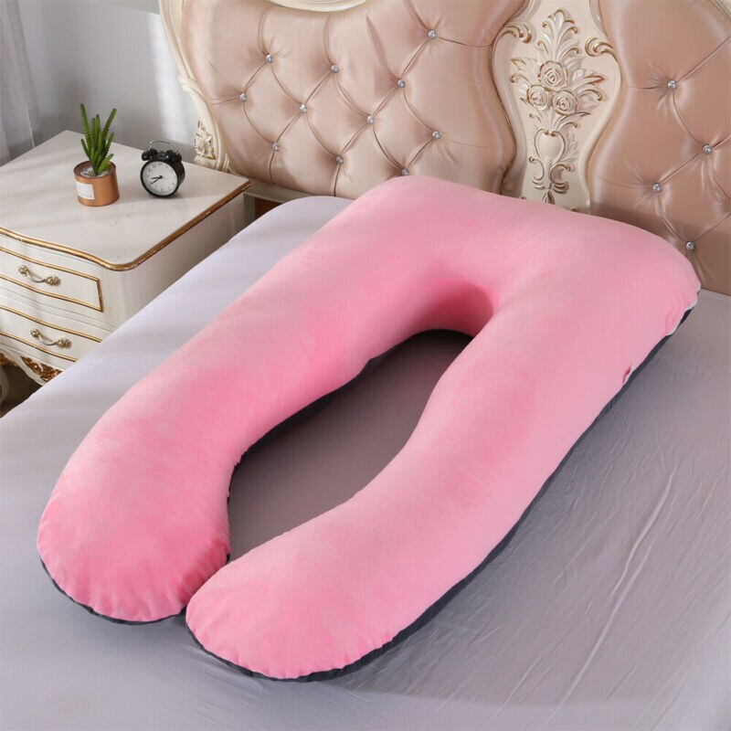 thumbnail image 2 of Pregnancy Sleep Aid Inflatable Pregnancy Pillow With Hole - Tummy Support Mattress For Stomach & Side Sleepers, Pink Belly Support Mattress With Hole 2 of 12