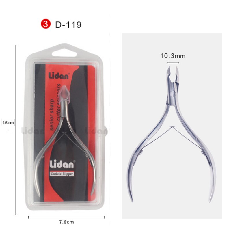 1Pc Silver Stainless Steel Cuticle Nippers /Dead Skin Manicure ScissorsCuticle Nippers Scissor Cutter/Manicure Pedicure Nail Art: D-119
