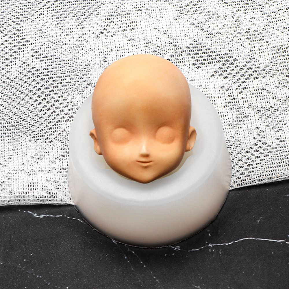 3D Baby Face Silicone Molds Q Version Clay Head Sculpey Doll Modification Accessories DIY Proportional Face Making Tools