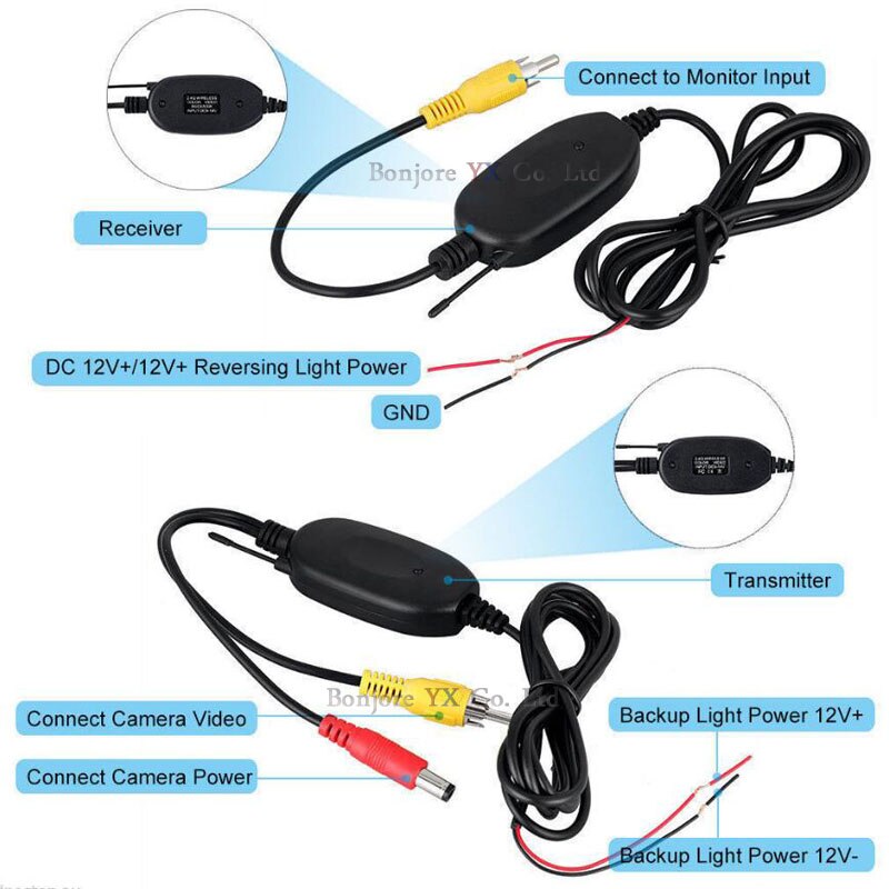 Koorinwoo Ultra HD Intelligent LCD Digital Monitor Device Screen Wireless IR Lights IP68 Spy Parking Protector Rear View Camera