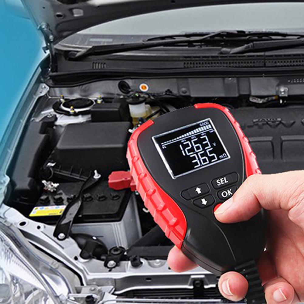 12V Digitale Batteria Auto Tester Digital Automotive AH CCA Tensione di Carico Della Batteria Analyzer Multifunzione Strumento di Diagnostica Mini