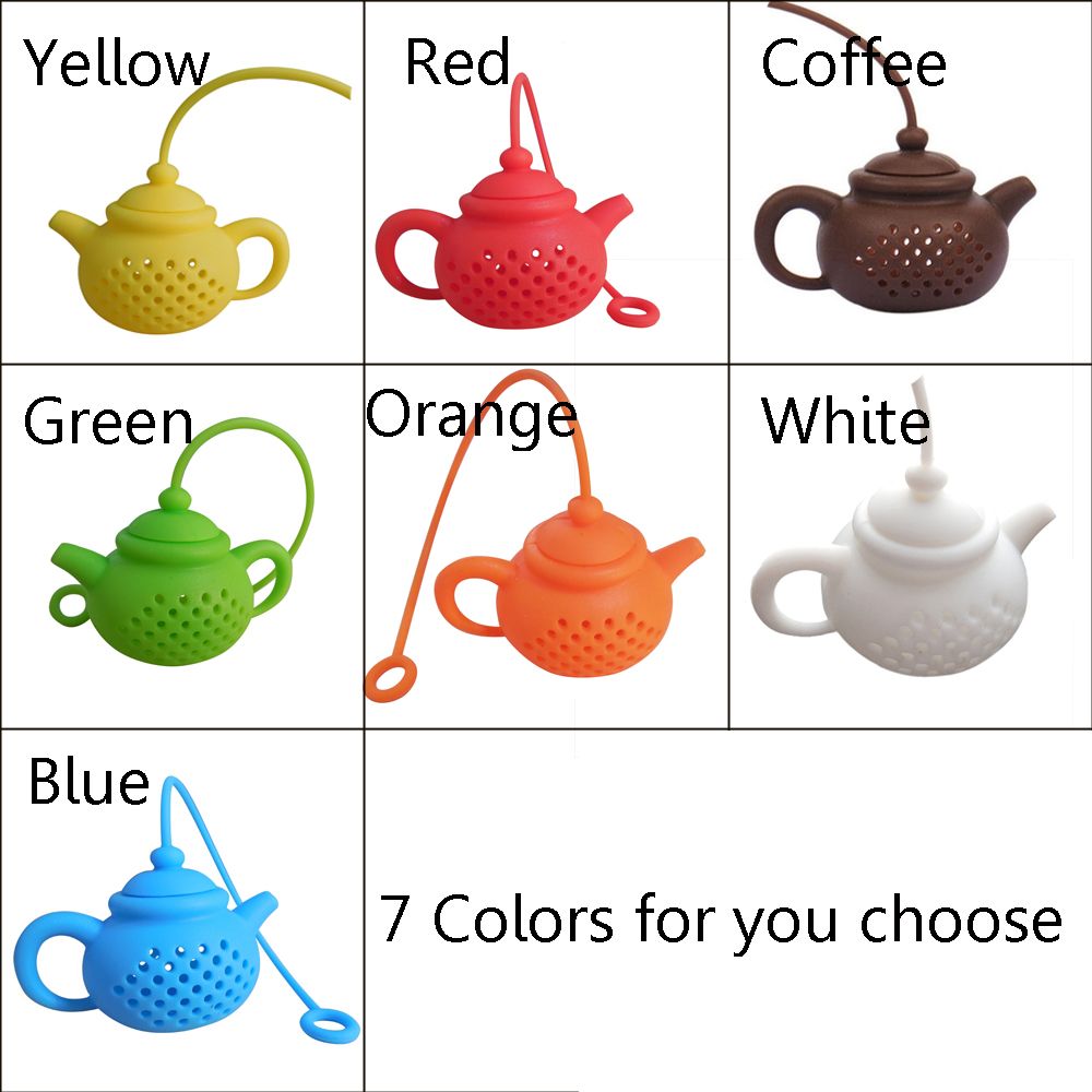 Teapot/Fish/Poop Shaped Tea Infuser Strainer Silicone Tea Bag Leaf Filter Diffuser Kitchen Gadget Teaware Accessories