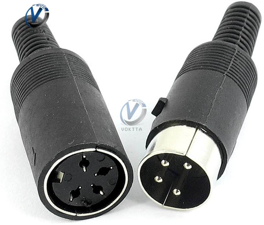1Pc Stecker/Buchse DIN Stecker Stecker 3/4/5/6/7/8 PIN Chassis Kabel Montieren Chassis Kabel Montieren Mit Kunststoff Griff