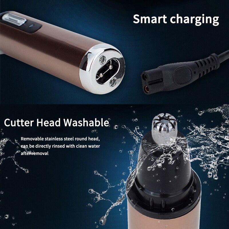 Elektrische Nase Und Ohr Haar Trimmer Usb Aufladbare Tragbare Reise Rasierer Gesicht Körperpflege Rasieren Werkzeug