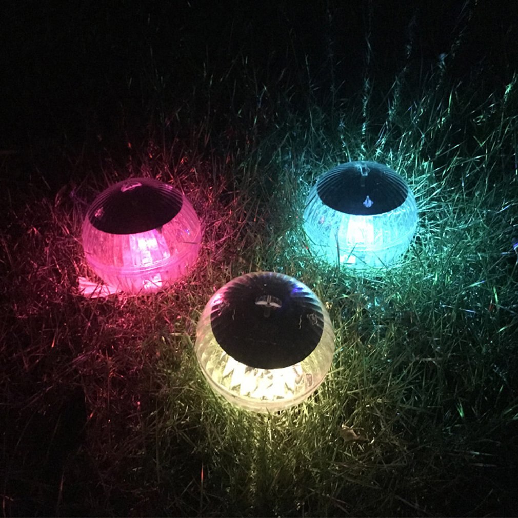Ao ar livre luzes de deriva de água solar luz colorida luz amarela quente lagoa luzes flutuantes luzes bola luzes da piscina