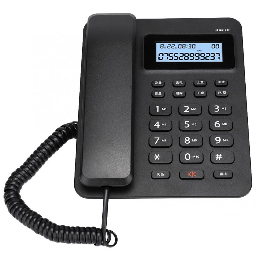 Desktop Caller ID Landline Telephone Multi-Functional Wired Desk Corded Telephone for Home Business Office Hotel Use