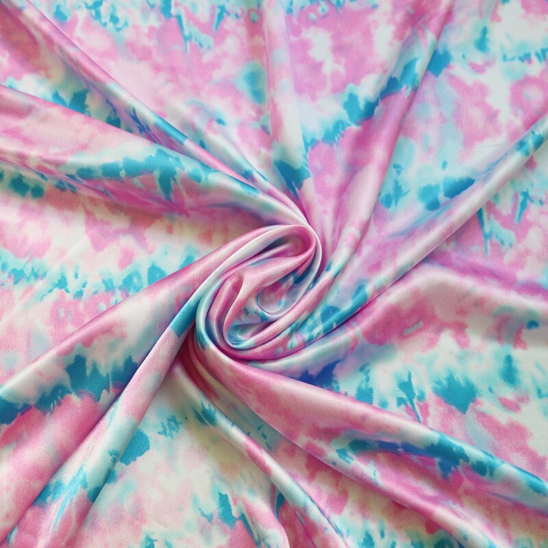 100cm * 148cm Krawatte Gefärbt 100% Polyester Satin Stoff Weiche Charmeuse Kleid Futter Textil Weichem