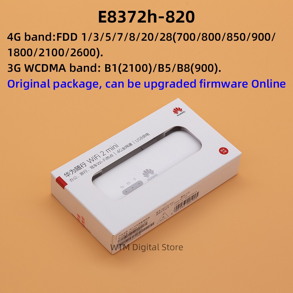 HUAWEI-llave electrónica E8372, 4G, WIFI USB, wifi, punto de acceso, desbloqueo: E8372h-820