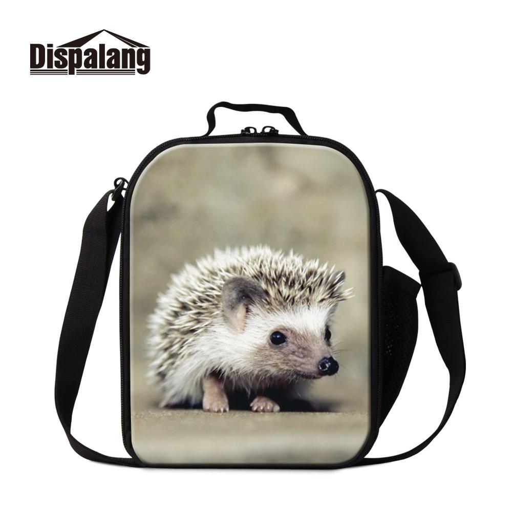 Dispalang Portable Lunch Pouch Insulated Hedgehog Word Thermal Girl Cooler Box Storage Bags for Kid Container Food Picnic Packet: Gold