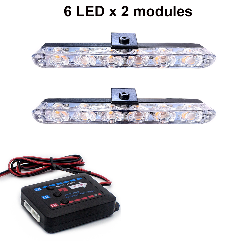 Led-bilgallerlampa led-blinkande varningsljusramp brandbil motorcykel polis nödsignallampa suv släpvagnslampa 12v: Grön / 4300k