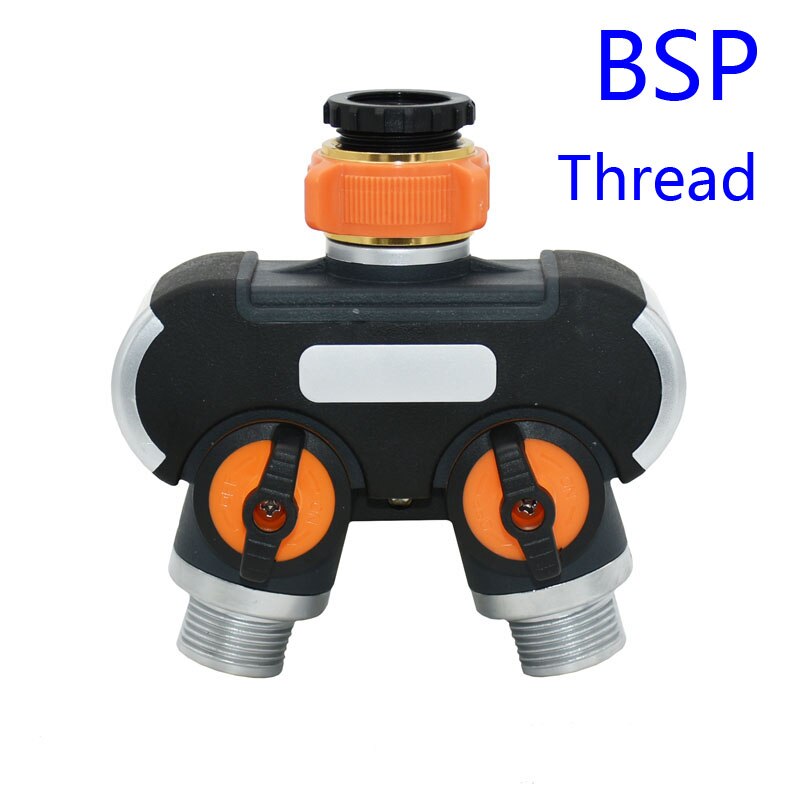 3/4 inch tuinkraan 2 -weg kraan y waterverdeler irrigatieklep pijpverdeler snelkoppeling adapter 2 stuks: Bsp