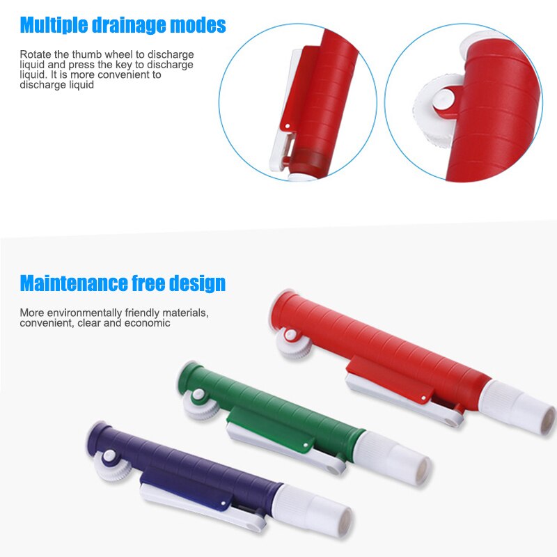 Pipettor Single Channel Volume Micro Pipettes Lab Transfer Pipettes for Lab 2ml 10ml 25ml --M25