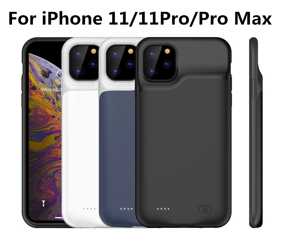 PINZHENG 6500mAh Battery Charger Case For iPhone 11 6 7 8 Plus Charging Case For iPhone X XR Xs Max Portable Power Bank Charger