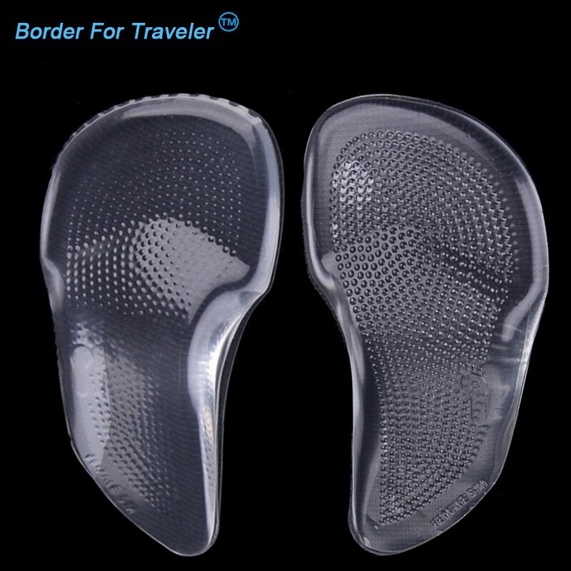 2 paar = 4 stuks siliconen gel orthese boogkussen boogondersteuning binnenzool platvoet voetverzorging pijnverlichting orthopedische inlegzool