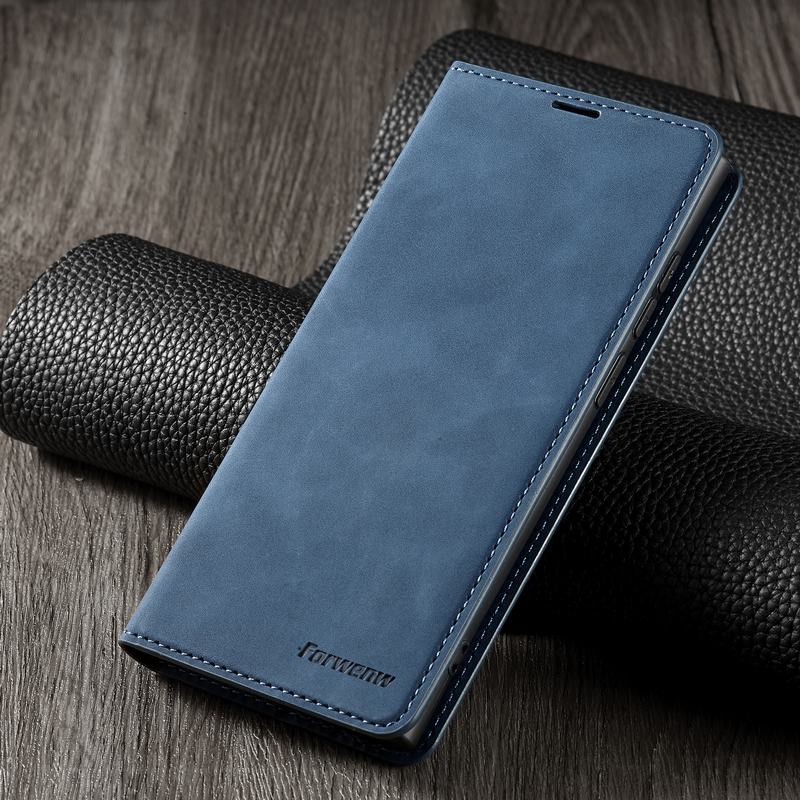 Dla Samsung Galaxy S10 5G przypadku odwróć portfel magnetyczny pokrywa dla Samsung S10 Plus E S10E Lite przypadku luksusowe skórzane etui na telefony Coque: For Samsung S10 Lite / Blue