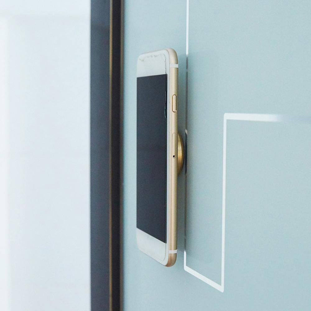 Mobile Phone Navigation Bracket Magnetic Car Phone Sticker Stand Mobile Mount Desk Universal Support Metal Car Wall Holder D6G2