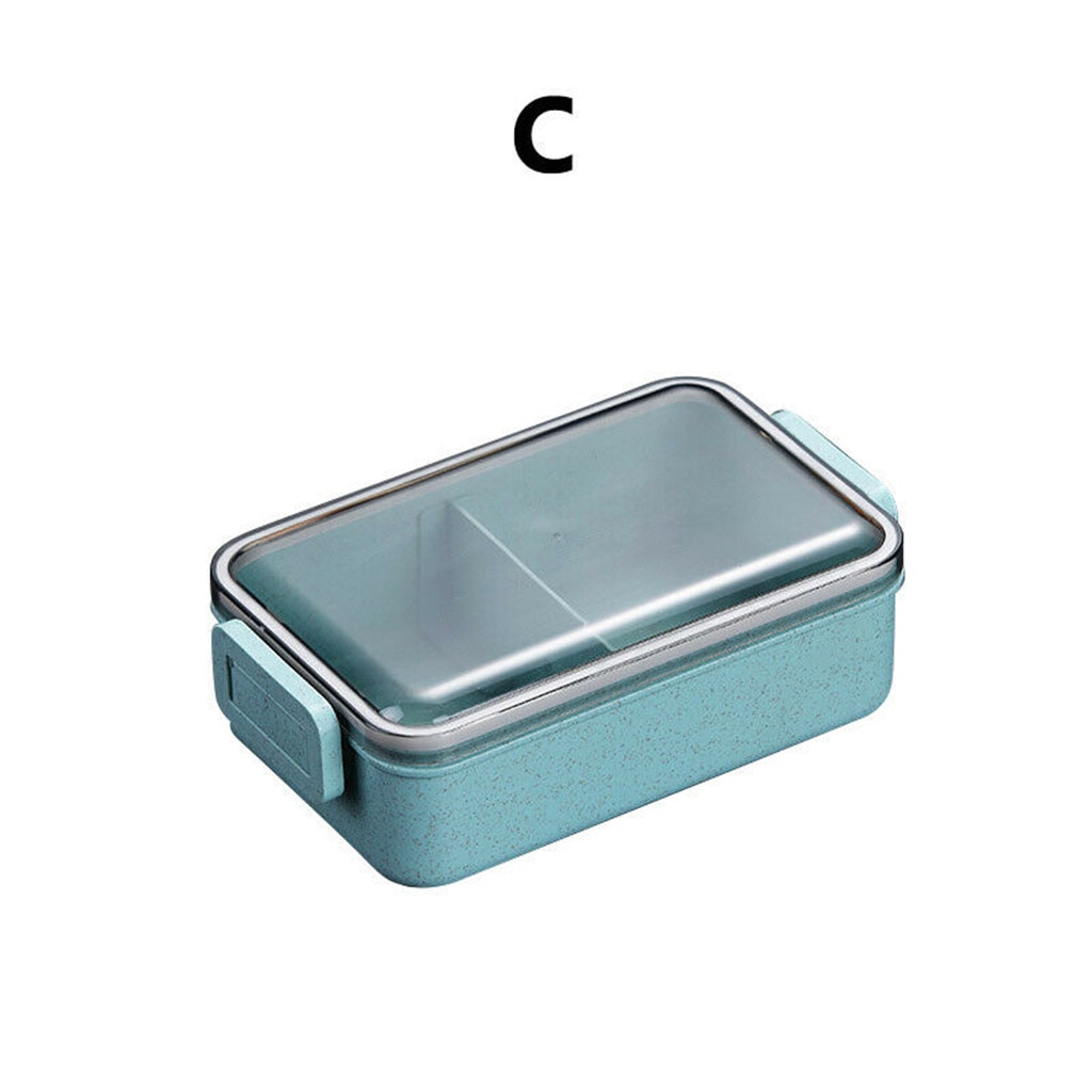 Lunch Box Bento Box for Student Office Worker Double-layer Microwave Heating lunch container food storage container Mar 2nd #: C