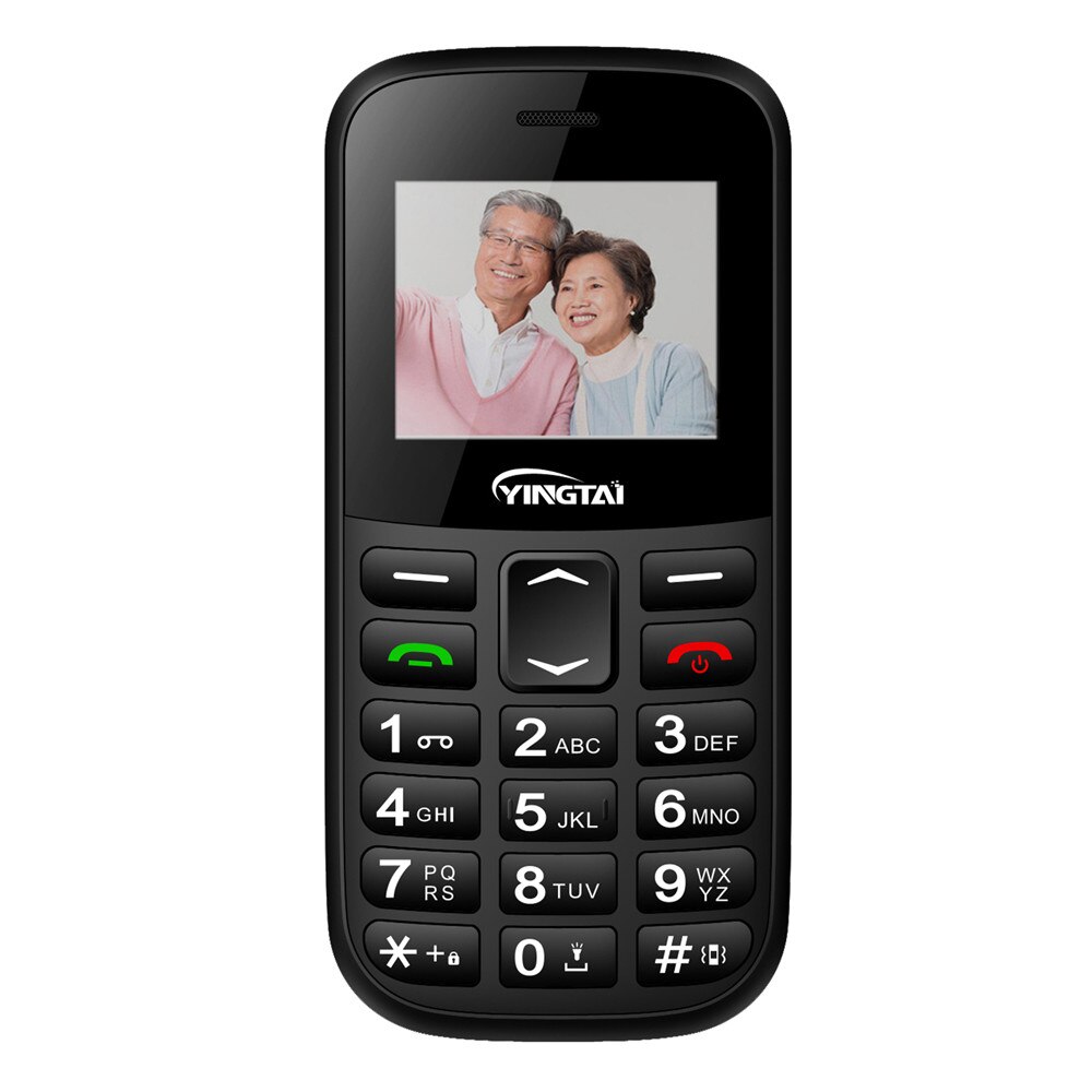 Dual sim-kaarten bar telefoon yingtai  t36 groot toetsenbord groot lettertype sos mobiele telefoon geschikt voor ouderen ondersteuning trillingsvrij bureaublad
