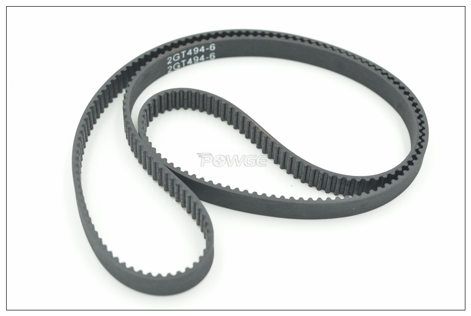 Powge 494 500 520 524 528 2gt courroie de distribution w= 3/6/9mm t= 247/250/260/262/264 gt2 courroie synchrone en boucle fermée 3d imprimante 528-2gt