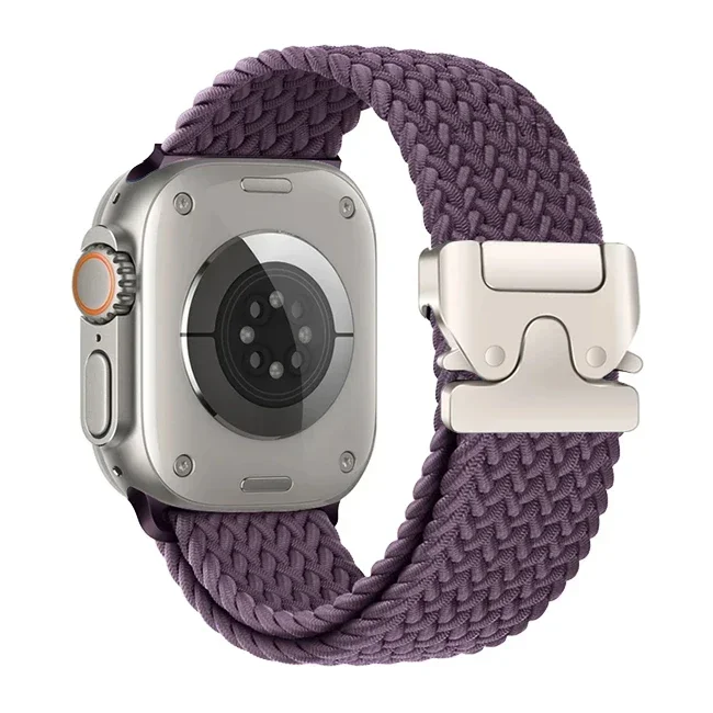 Correa trenzada Solo Loop para Apple watch Band 46mm 44mm 45mm 42mm 40mm 41mm Ultra 2 49mm Correa iwatch Series 10 9 8 7 6 SE 5 4