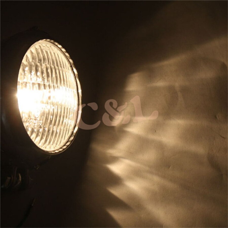 ZORBYZ Zwarte Koplamp Vintage Bates Stijl H4 Hoofd Licht Voor Harley Chopper Bobber Softail Custom