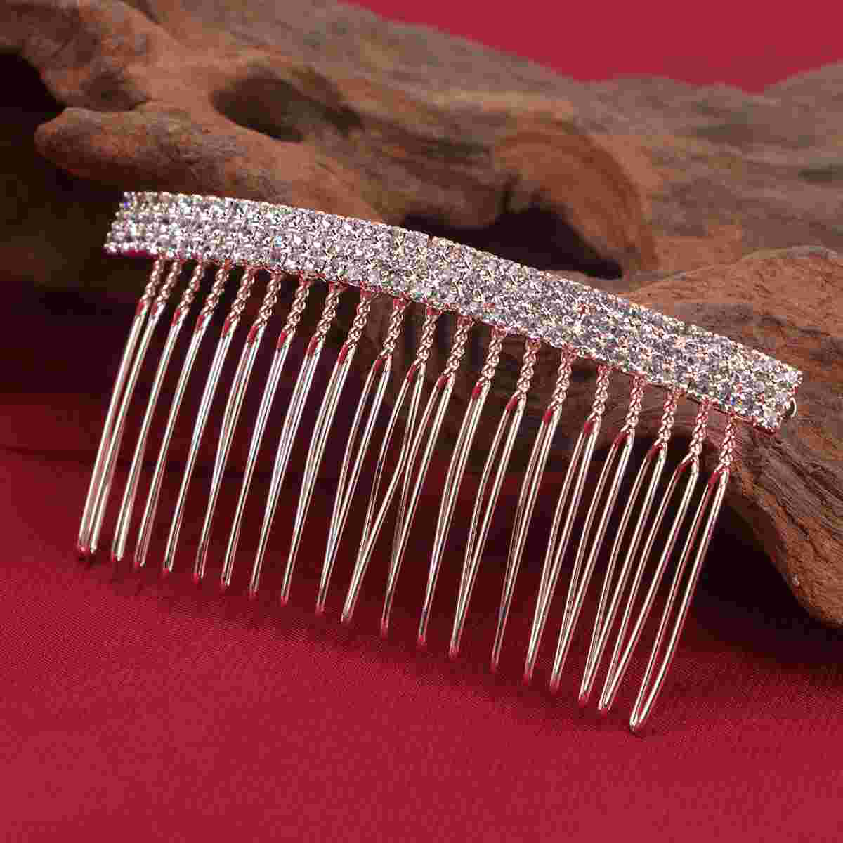 Mit Strass verzierter Haarkamm, hochwertiges Material, Haarnadel-Kamm, kreativer Kopfschmuck, Haarschmuck, elegante Frisur