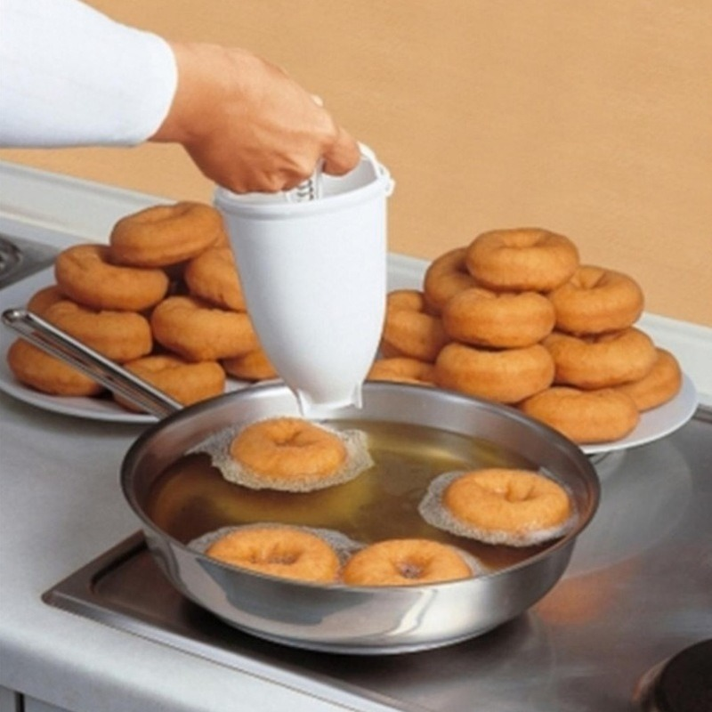 Moldes mágicos de plástico para hacer rosquillas y gofres, accesorios de cocina para hornear, molde para tortas, galletas, herramienta para hornear Diy