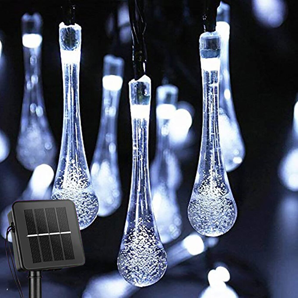 Solar LED Light Outdoor Garden Decoration Lamp 5M/6M/7M IP65 Waterproof Garland Lights For Vegetable Garden Furniture Decor: White / 5m 20LEDs