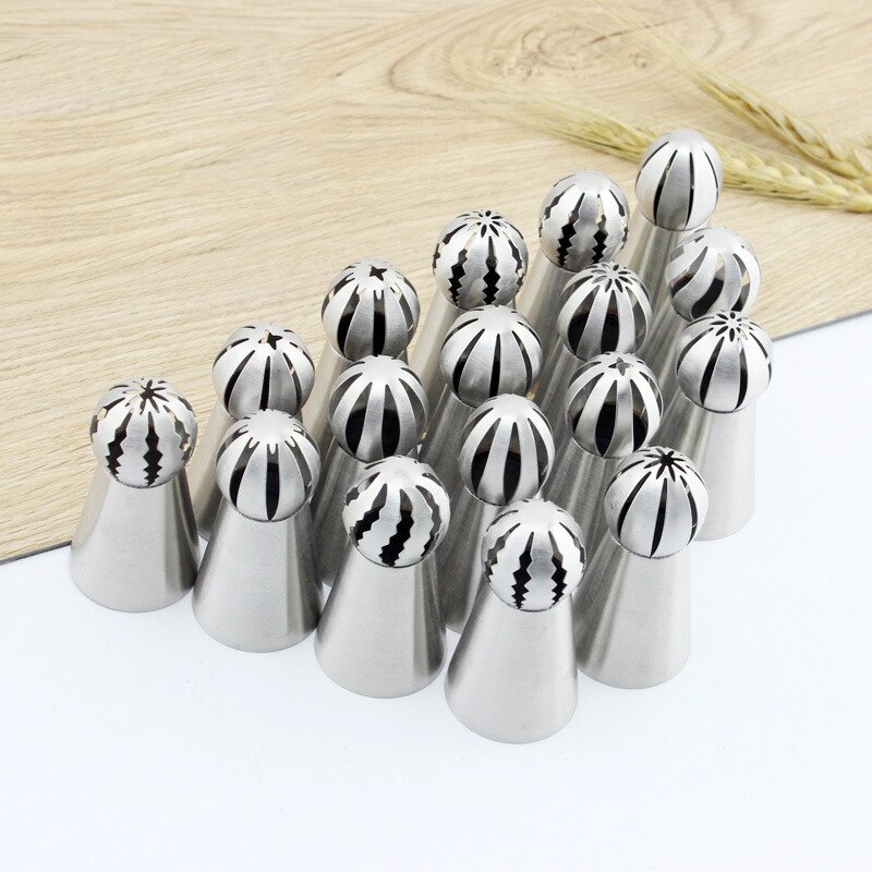 Unibird 1Pc 304 Stainless Steel Icing Piping Cream Nozzles Russian Pastry Flower Tips for Cake Decorating Dessert Pastry Tools