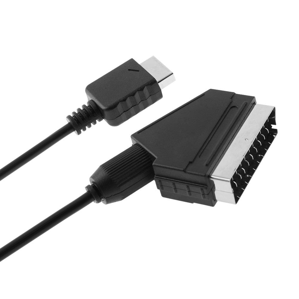 1Pcs Rgb Scart Draad Kabel 1.8M/6ft Tv Av Voor Sony Playstation PS2 PS3 Slim Line Game consoles Voor Ps2 Games Kabel