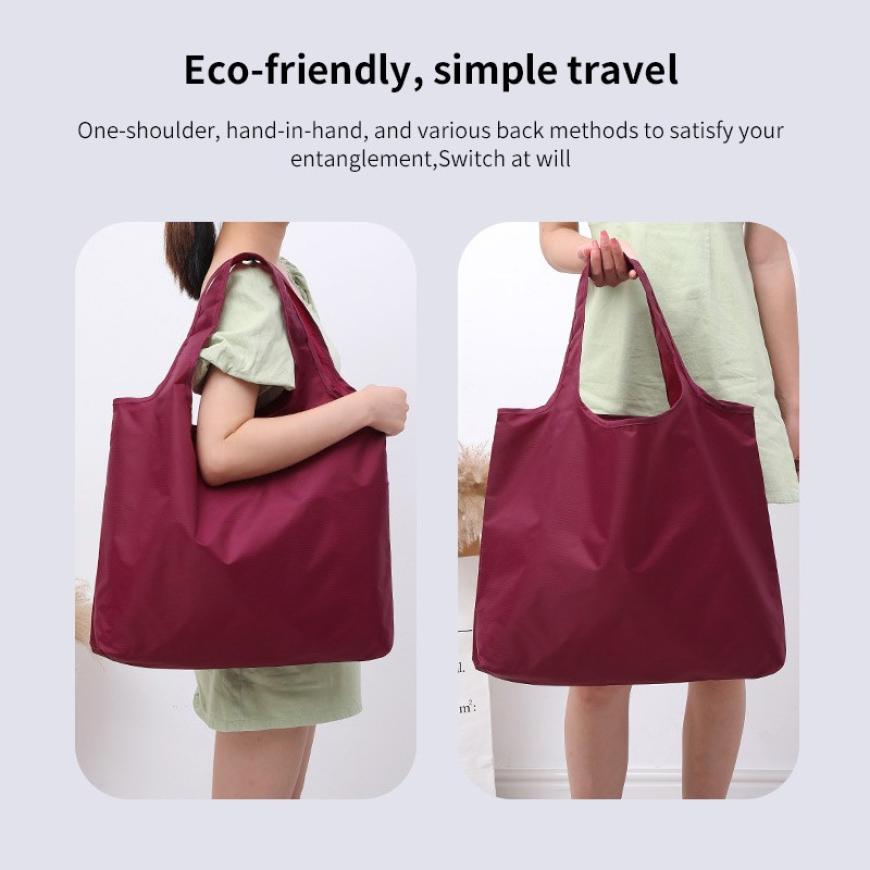 foldable Oxford waterproof cloth bag, supermarket shopping bag, environmental protection carrying bag, folding bag