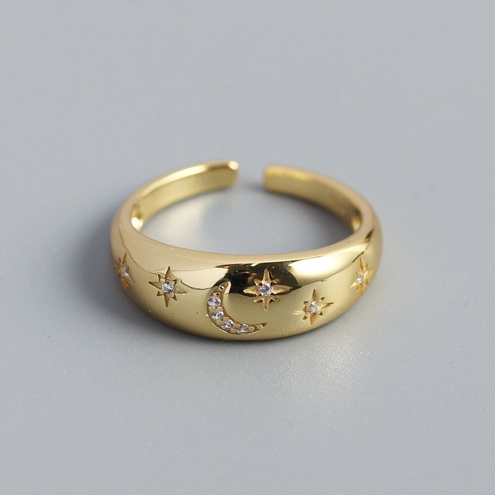 Bague en argent Sterling 925 véritable pour femmes, bijoux fins et minimalistes avec cœur creux, réglable, de fête: green