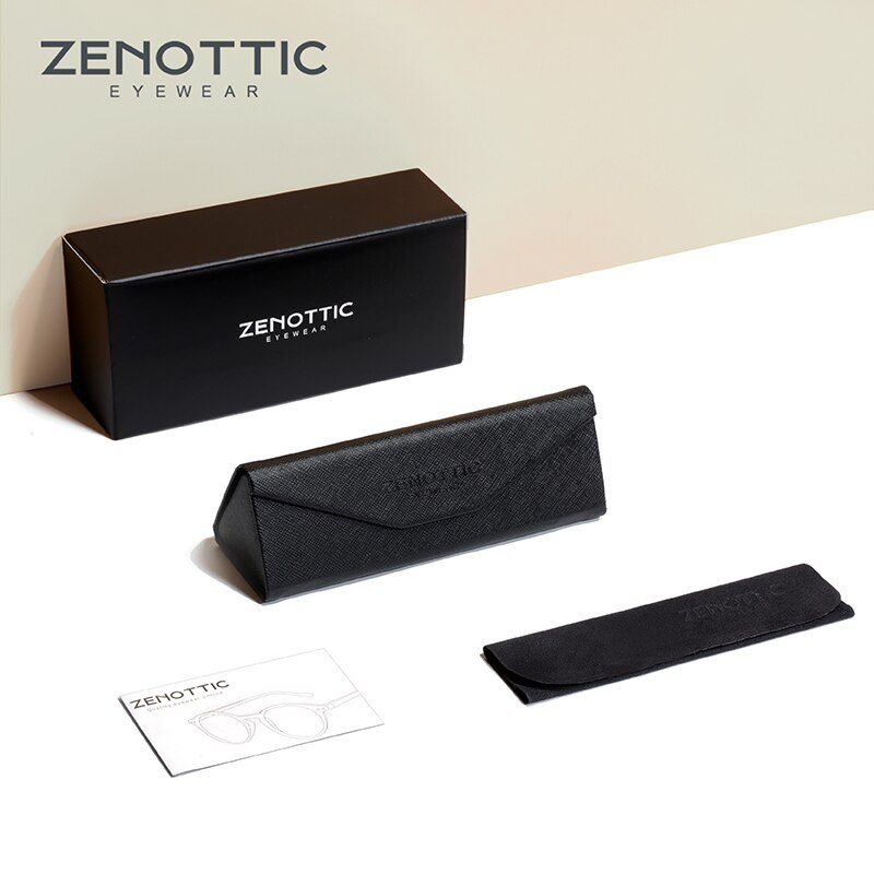 ZENOTTIC-gafas ópticas de acetato para niños y niñas, montura para miopía, lentes antirayos azules, gafas graduadas para Miopía