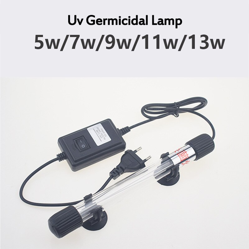 13W Aquarium UV Sterilisator Mit Timer - Algenentfernung & Keimtötung