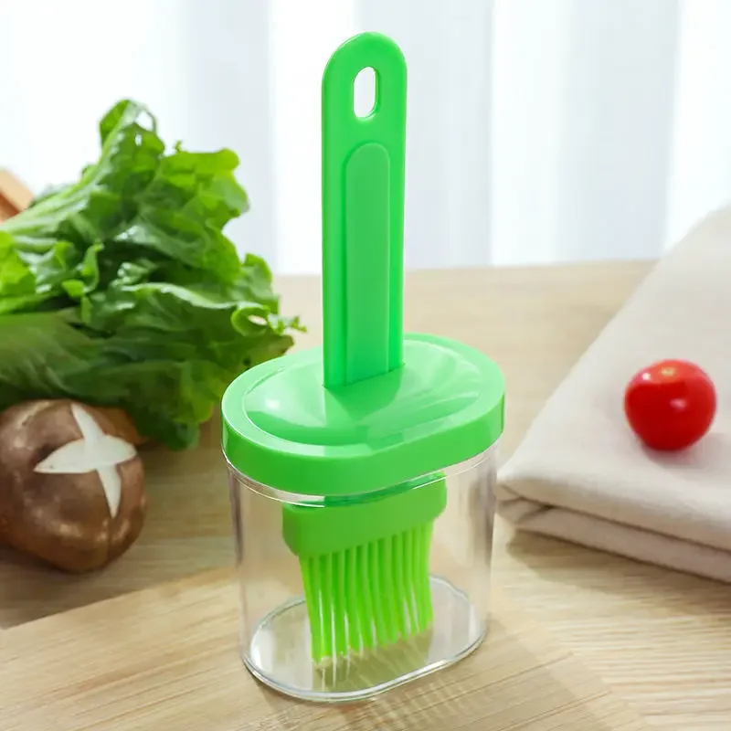 Utensilios de cocina para parrilla y barbacoa, utensilios de cocina, accesorios para barbacoa, cepillo. Accesorios Herramientas Pinzas para panqueques Cocinas Aceite al aire libre: Verde