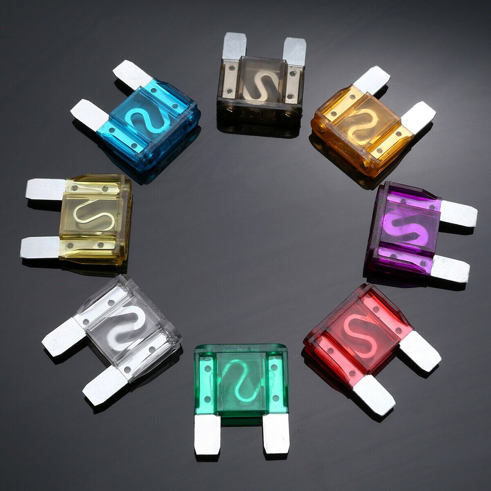 24Pcs/Set Car Fuses 20-100A Big Maxi Blade Fuse Assortment Set for Car Truck RV Electrical Fuse Kit 8 Size Fuse Kit