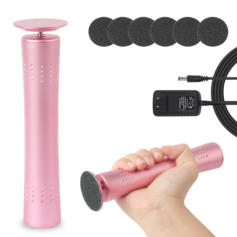 Professionele Remover Voeten Hak Harde Dode Huid Elektrische Eelt Pedicure Machine Pedicure File Eelt Bestand Pedicure Scrubber: Roze