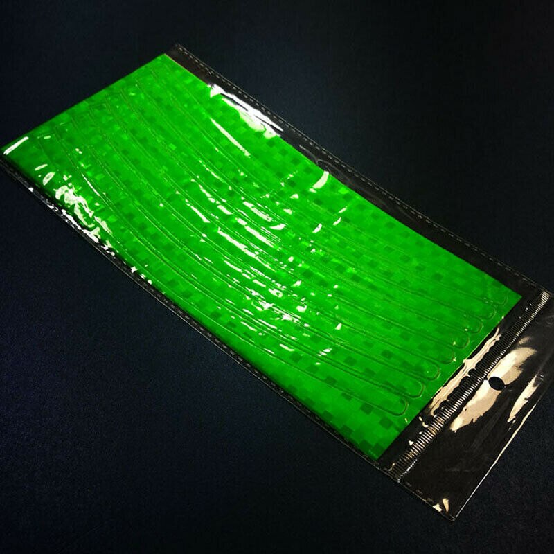 20PC Bike Body Reflective Stickers Bicycle Reflective Safety Warning Conspicuity Tape Film Sticker Strip Bicycle Accessories: Red