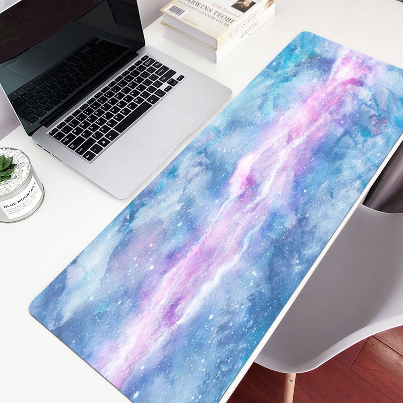 Grand tapis de bureau en marbre tapis de souris Gamer kawaii tapis de bureau clavier d'ordinateur Table décoration couverture tapis souris tapis de souris
