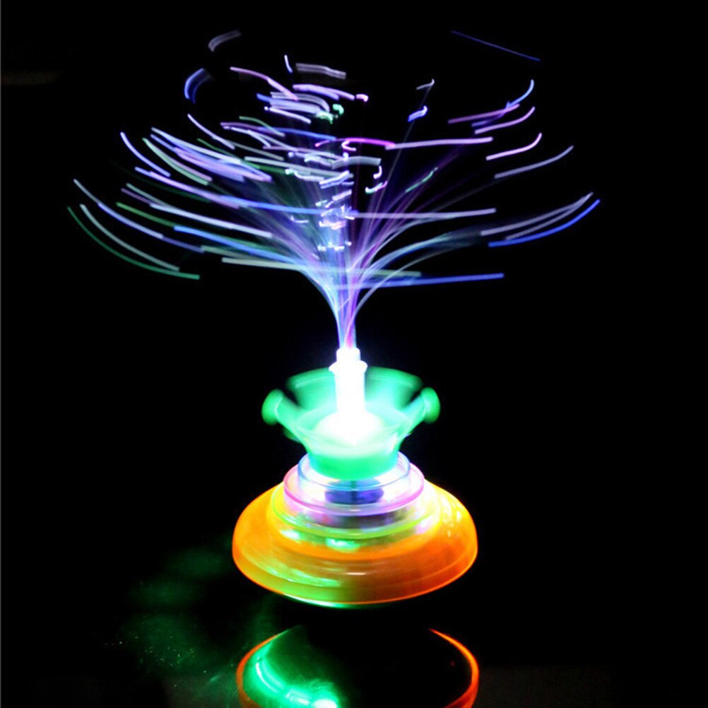 Musik lys spinning top legetøj hånd spinning top klassisk elektrisk flash legetøj børn farve tilfældig