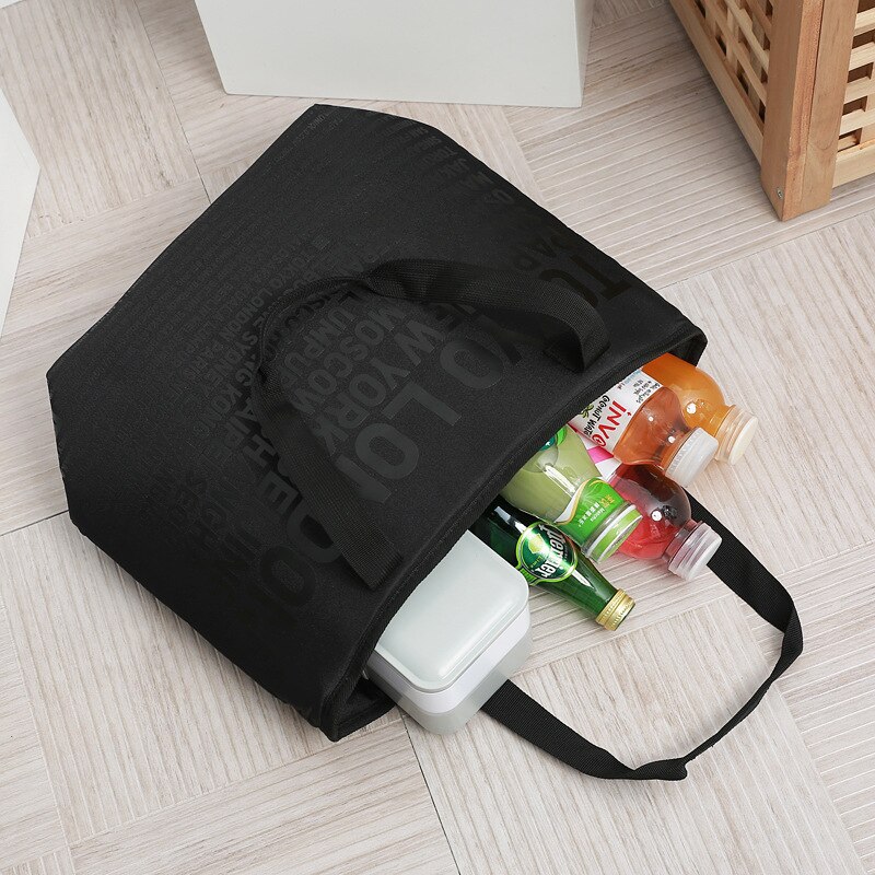 large capacity cooler bag thermal lunch picnic cool bag ice pack insulated shop tote bag thermos meal drinks wine insulation bag