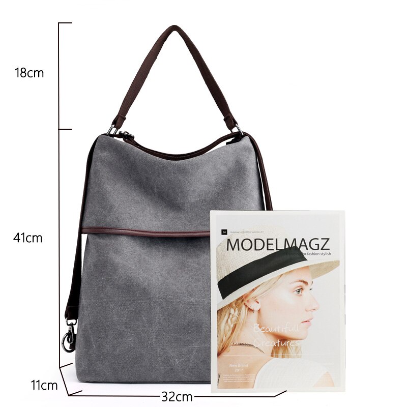 Bolso de lona grande para mujer, bolsa de compras grande, bandolera, bolso de hombro informal, comprador ecológico,