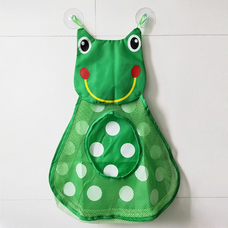 Organizzatore di giocattoli da bagno Little Bear Tiger Baby Kids Toy Storage Mesh Toy Bag Net bagno Organizer Baby Water Shower giocattoli Organizer: Frog