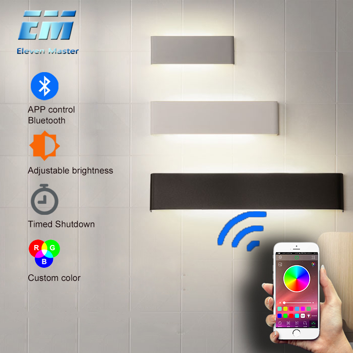 Muur Gemonteerde LED Wandlamp Indoor LED RGB Kleurrijke Verlichting Muurschildering Armatuur Achtergrond Wandlamp voor Thuis Hotel KTV Bar ZBD0001