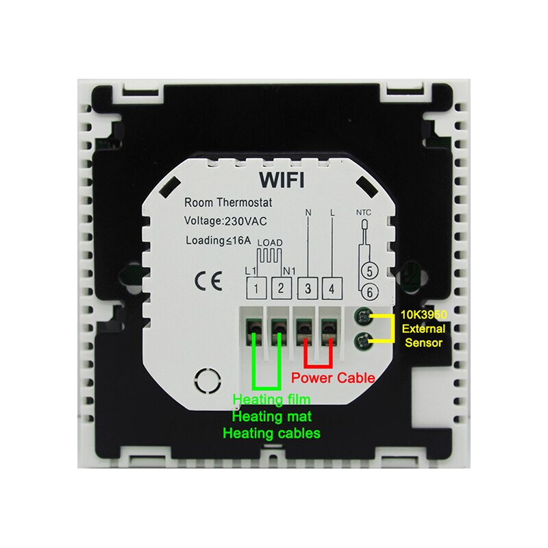 Wifi smart termostat 220v elvärme termoregulator digital termostat calefaccion temperaturregulator