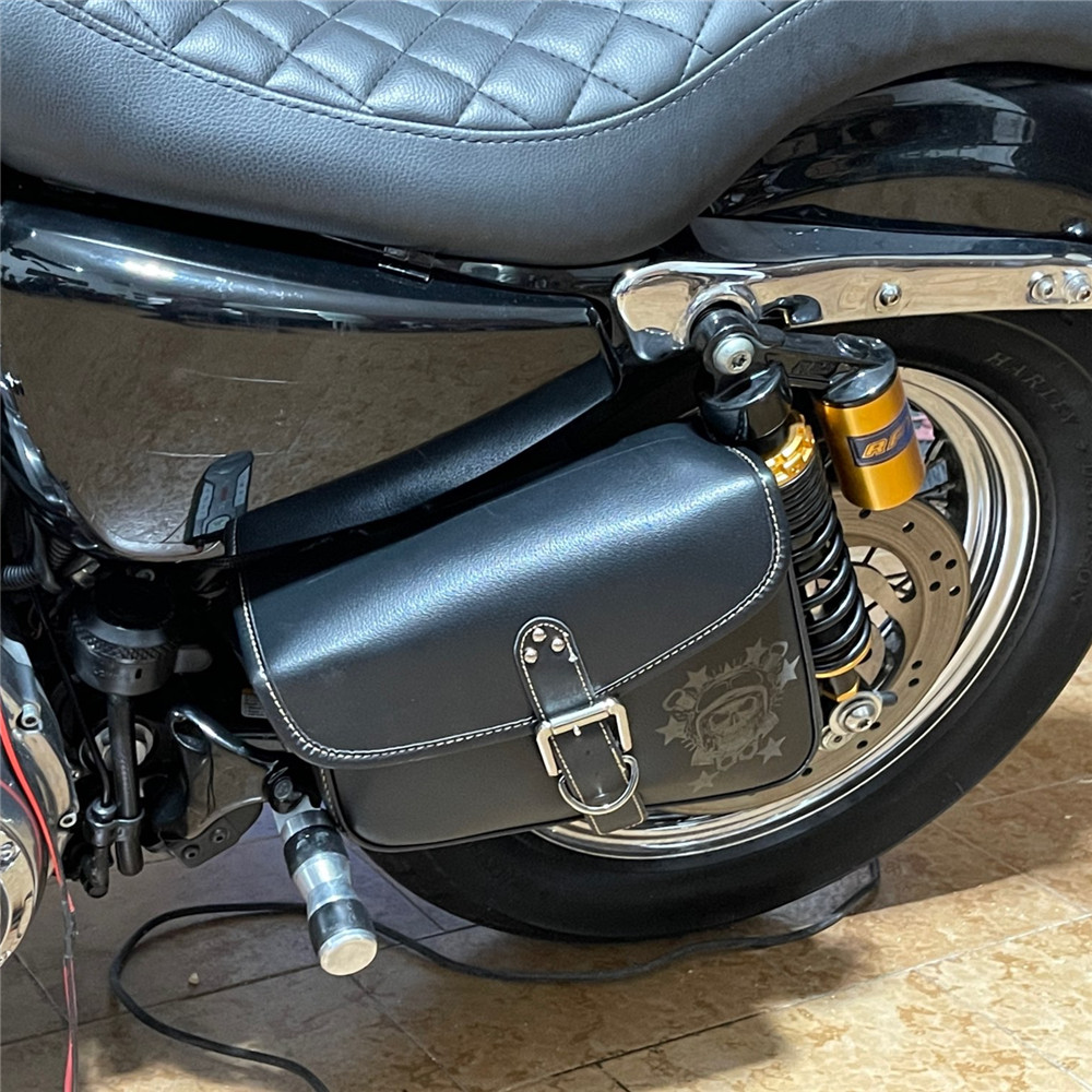 Borse da Sella Moto - Pelle PU - Impermeabile - Borsa Attrezzi Laterale - per Sportster 883 1200XL