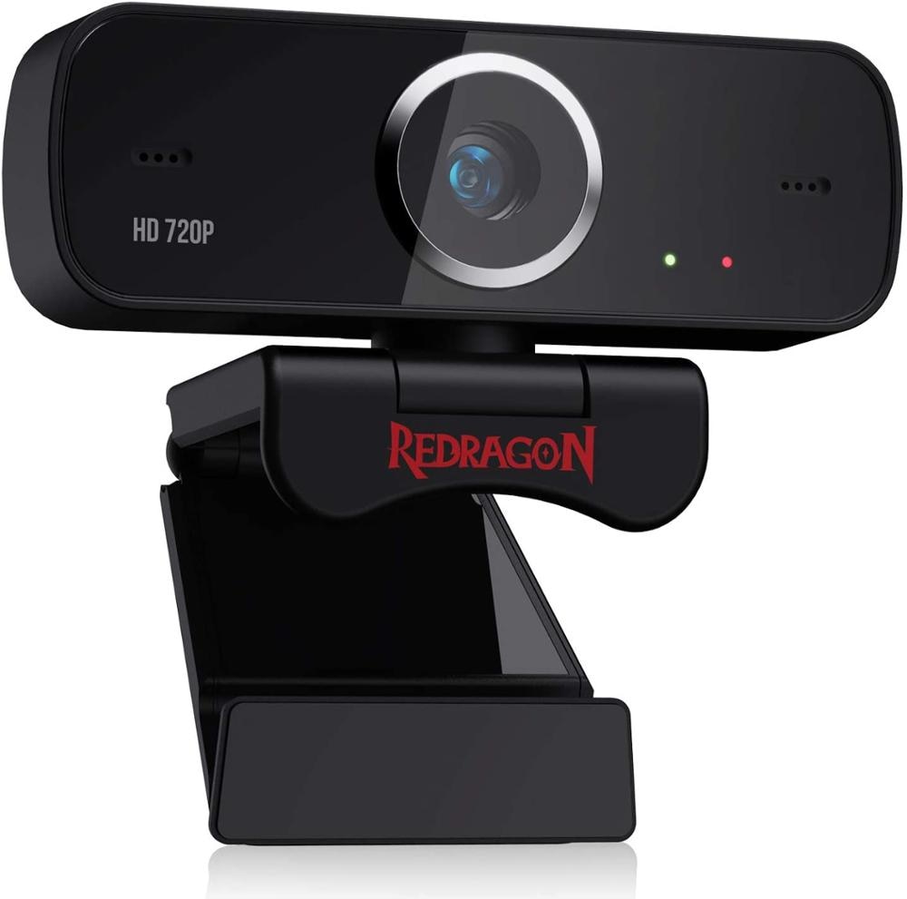 Redragon GW600 720P Webcam Met Ingebouwde Dual Microfoon 360-Graden Rotatie-2.0 Usb Skype Computer web Camera