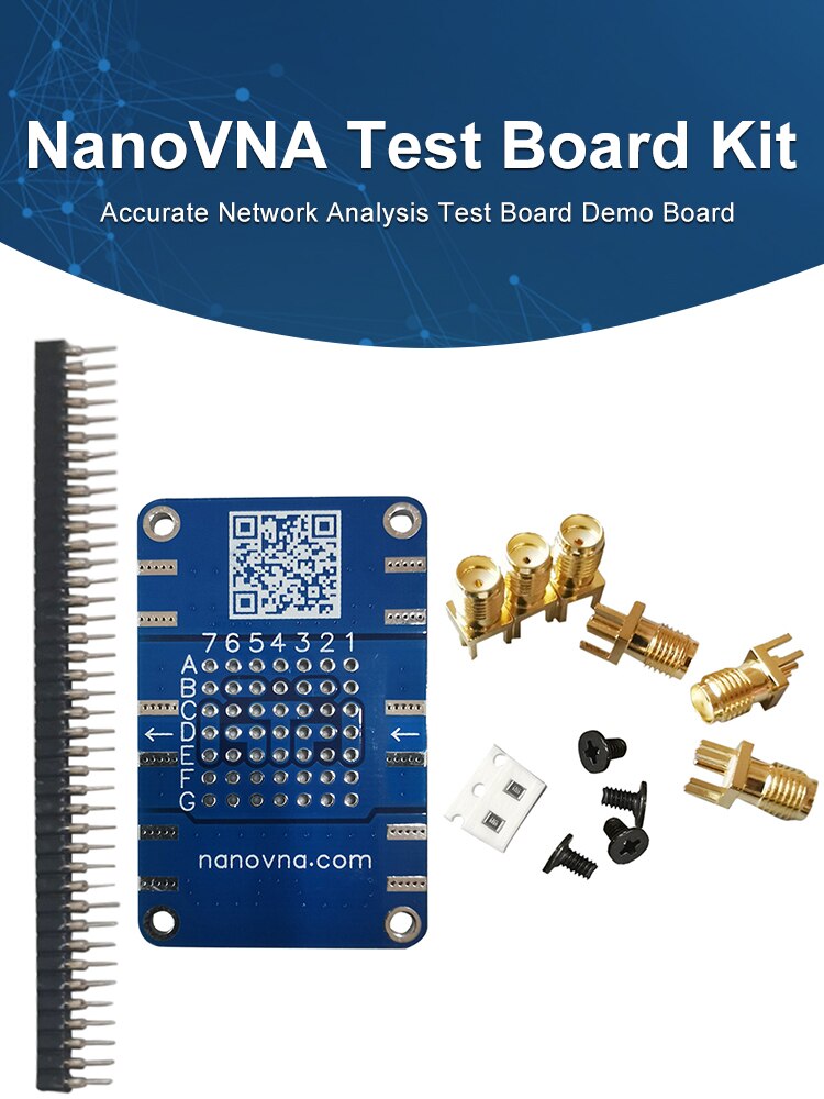 Electrical Instruments NanoVNA Testboard Kit Durable Accurate Network Analysis Test Board Demo Board