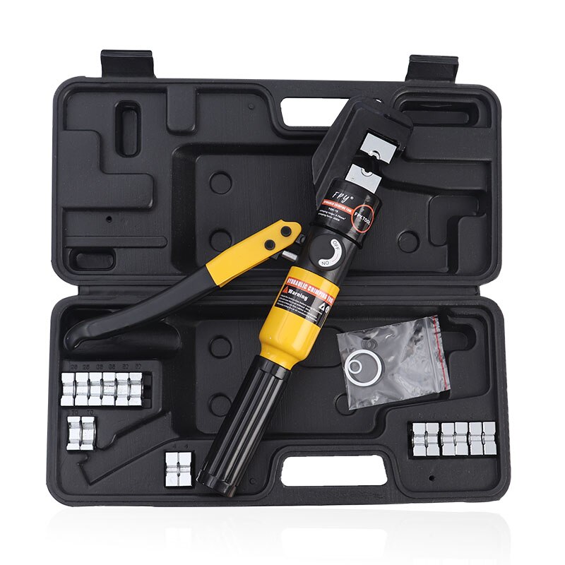 Hydraulic Wire Battery Cable Lug Terminal Crimper Crimping Tool With 9 Pairs of Dies