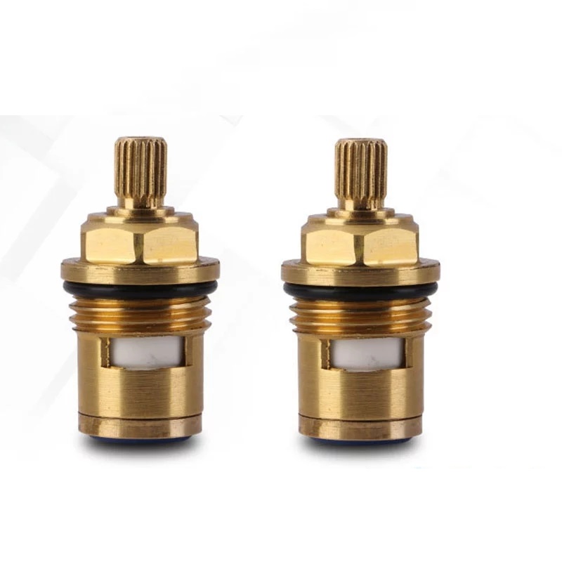 Cartucho de grifo de latón de 43mm y 20 dientes, piezas de grifo, pieza de válvula, válvula de grifo de agua, piezas de reparación de grifo de agua fría o de un solo hilo